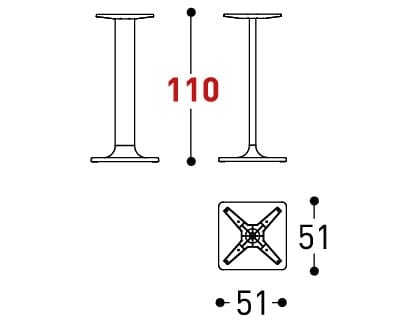 Алюминиевое основание стола Varaschin плинтус ARCH-00064523 - Вид №15
