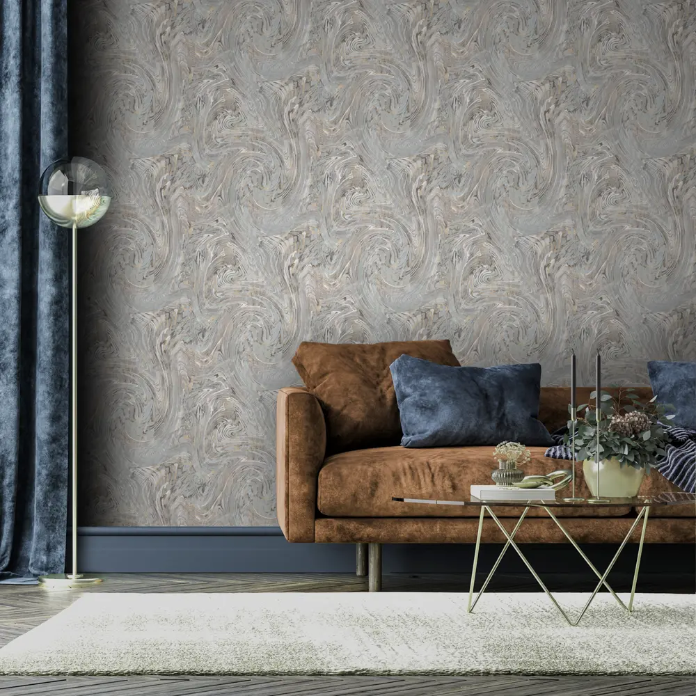 Обои флизелиновые Erismann Mystery голубой 1.06 м 60143-05 STLM-2035806 - Вид №1