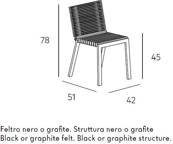 Lago Стул из войлока Steps sun-id-1421777 - Вид №6