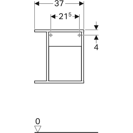 840239000 Шкафчик Geberit iCon с многофункциональным ящиком Geberit  - Вид №3