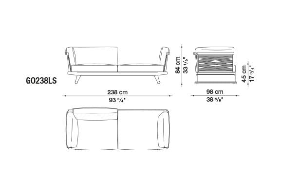 Ткань сад диван с полуостровом B&B Italia Outdoor Чт ARCH-00073529 - Вид №30