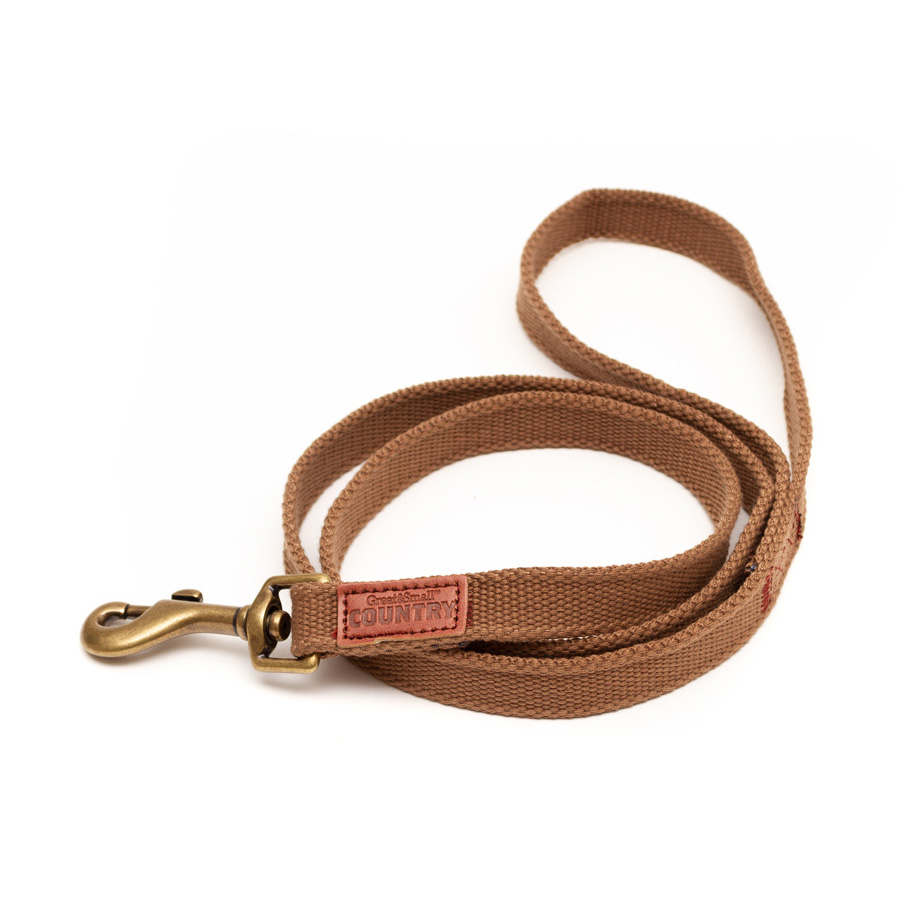 ПР0048473 Поводок для собак Canvas 20х1200мм коричневый Great&Small 