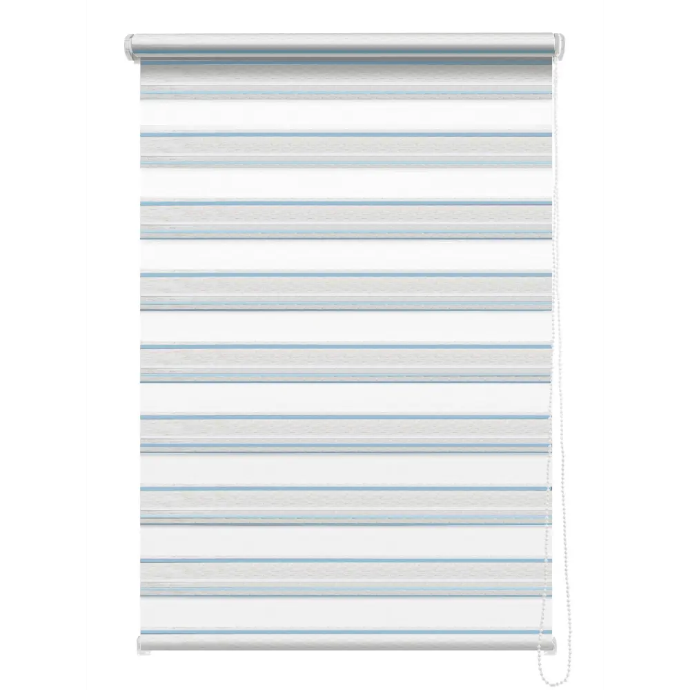 Штора рулонная день-ночь Granada 50x160 см голубая MIAMOZA Коллекция 2024г STLM-2034266