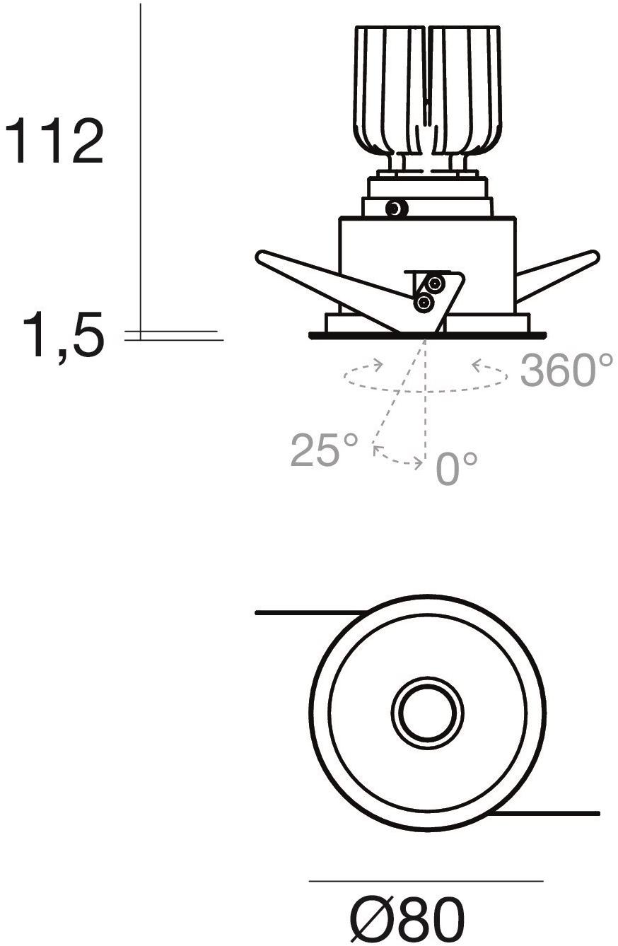 Linea Light Group Круглый светодиодный прожектор из алюминия с порошковым покрытием sun-id-1416127 - Вид №2