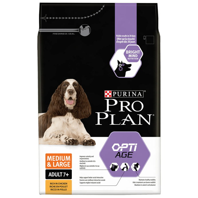 Т0054720 Корм для собак для стареющих курица, рис сух. 3кг Pro Plan 