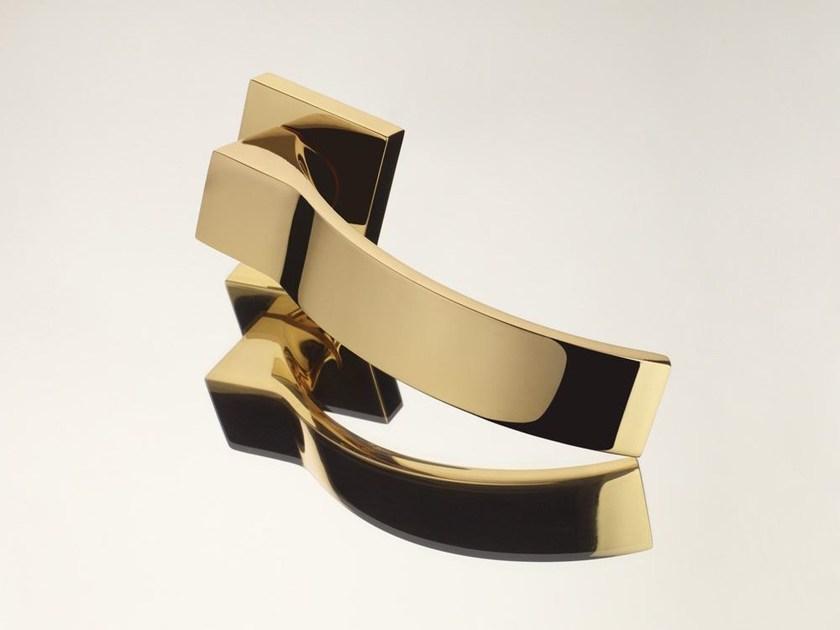 LINEA CALI' Ручка из хромированной латуни на розетке с замком Elios sun-id-1415147 - Вид №3