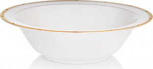 32075 Noritake Салатник круглый Noritake "Рочель,золотой кант" 24,5см Фарфор костяной