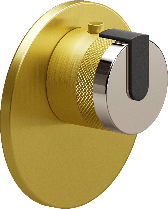 E-8027-R1PNE-L1BK-BB-T Термостатический переключатель 3/4-Внешняя часть GRAFF MOD+