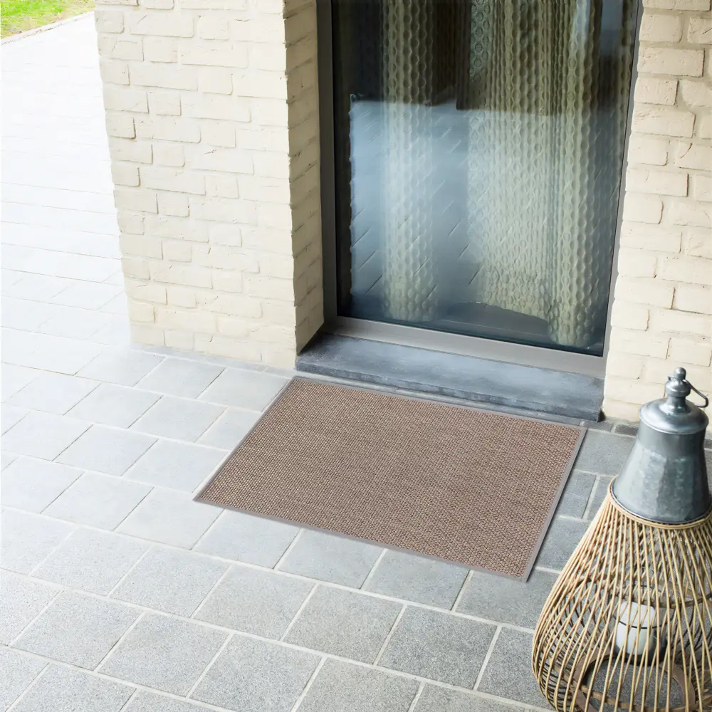 Коврик грязезащитный KREAFORTA Maui полиэстер 44x74 см цвет серый STLM-2205264