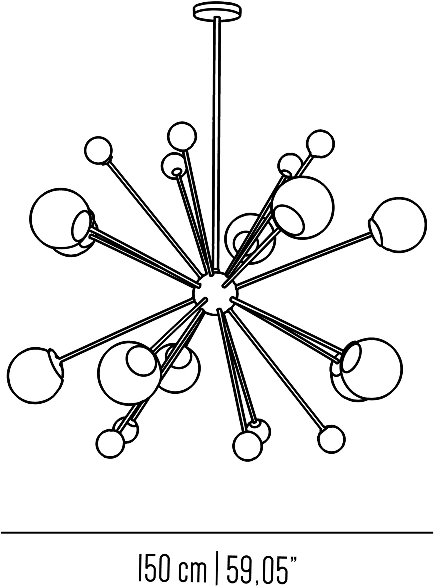 Il Bronzetto Люстра из латуни Timeless Sputnik 01 _s_ m - Вид №3