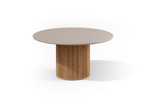 Круглый стол из тикового дерева