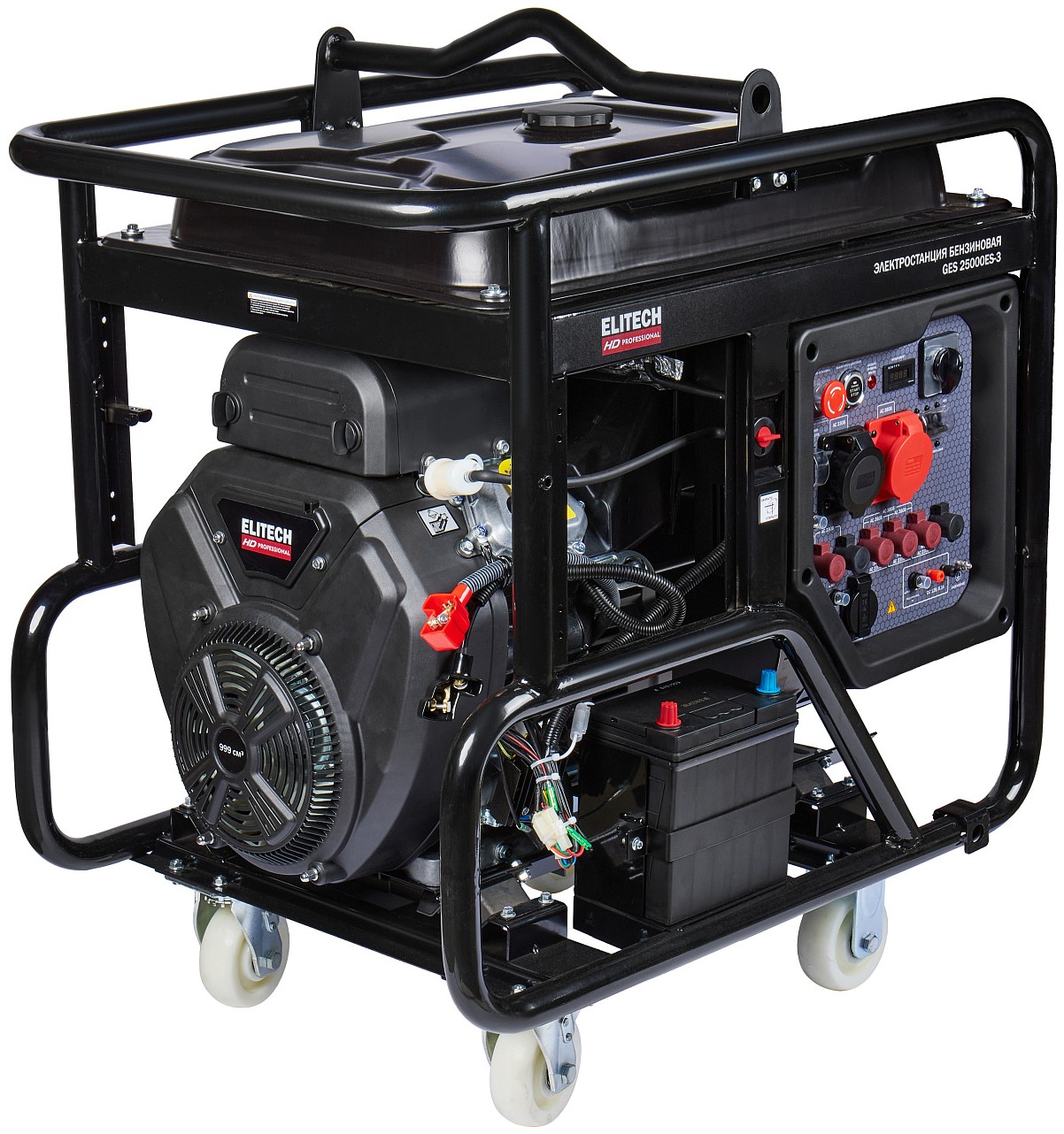 Электрогенератор   бензиновый Elitech HD GES 25000ЕS-3 9110359 STDN-0103799