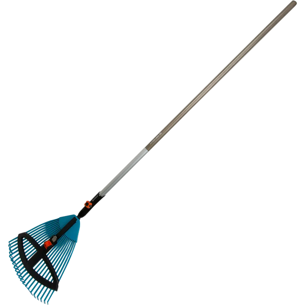 Грабли веерные раздвижные Gardena 21 зуб 119 см пластик, с черенком STLM-2050952