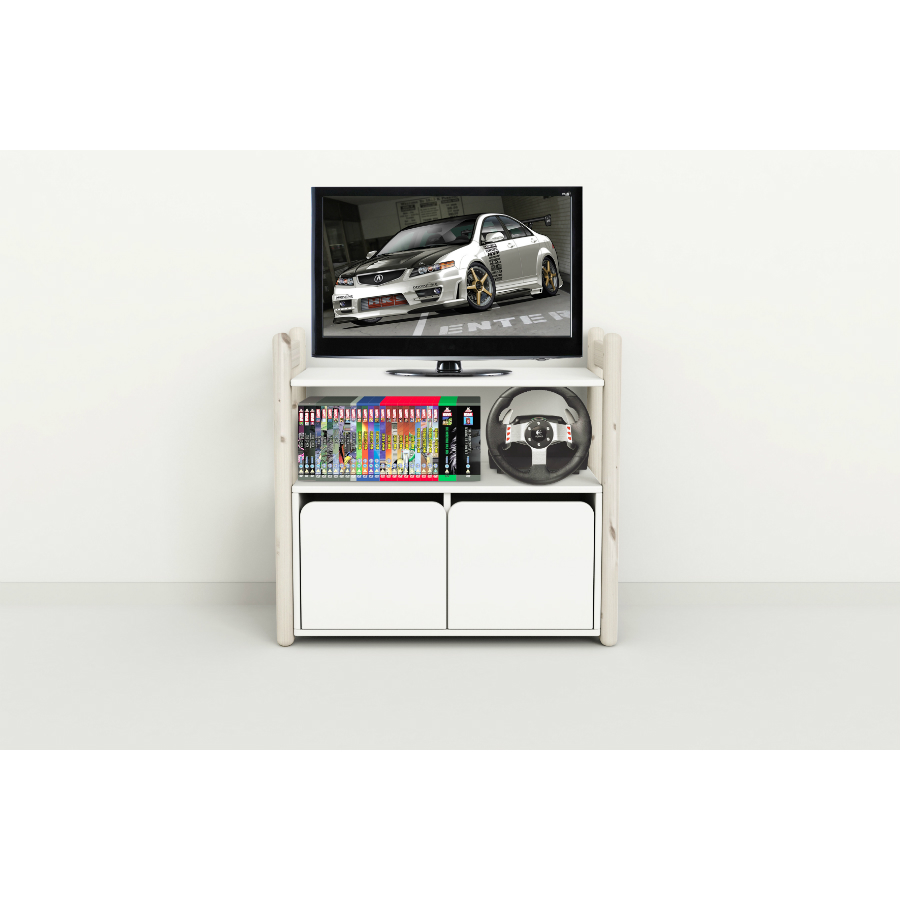 Гарнитур Mini С, 1 полка и 1 комод, белый, искусственно состаренный Flexa 812640290 - Вид №2