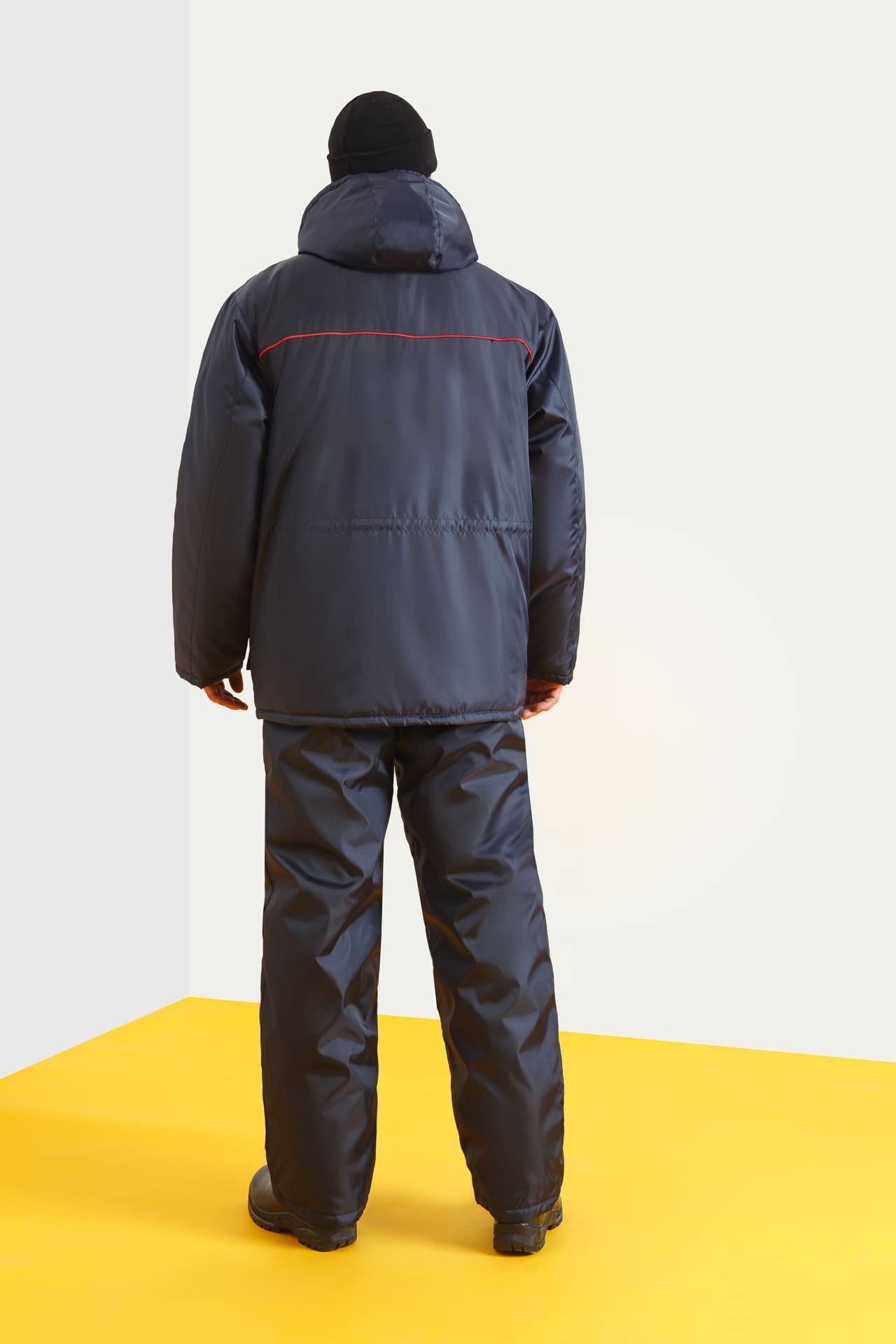 64463 Куртка "Эксперт-К" зимняя ткань "Оксфорд" темно-синяя  Зимняя спецодежда  размер 52-54/170-176  - Вид №4