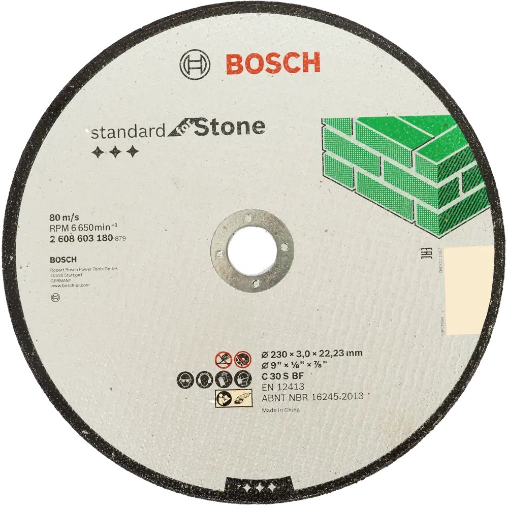 Диск отрезной по камню и кермамике тип 41 Bosch Professional 2608603180 230x22.2x3 мм 82101708 STLM-2070296 