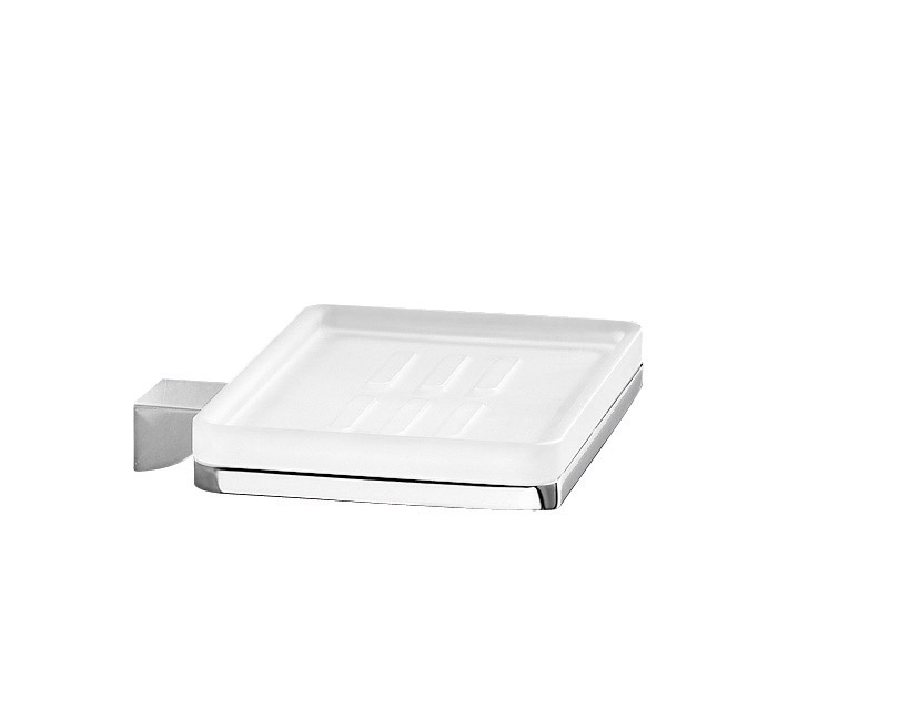 5711(13) Gedy G-Glamour, настенная стеклянная мыльница, цвет хром