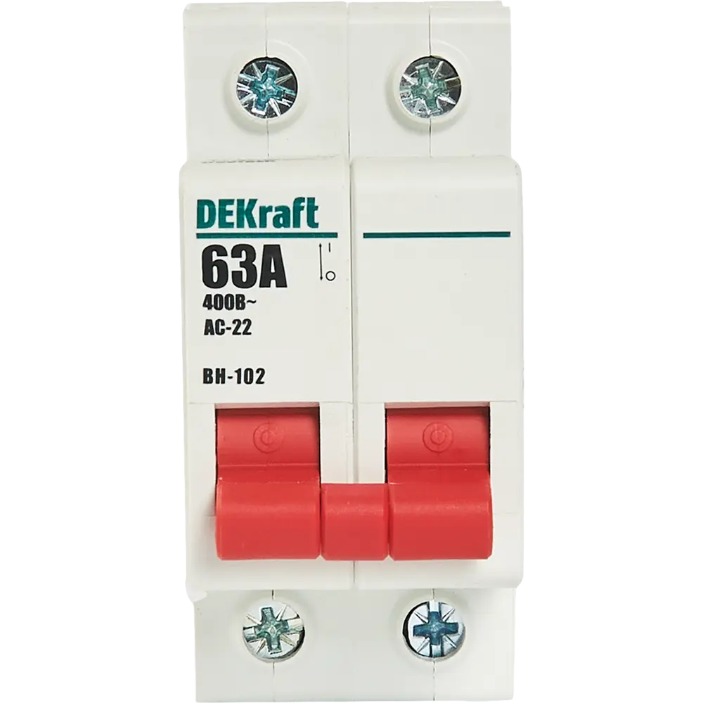 Выключатель-разъединитель DEKraft ВН-102 2P 63А для электрощитов 84509418 STLM-0050986 - Вид №1