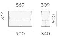Pedrali Садовая скамейка из полиэтилена / плантатор Kado Pot - Вид №4