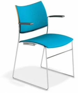 Casala Стул из ткани с подлокотниками Curvy 3287-10