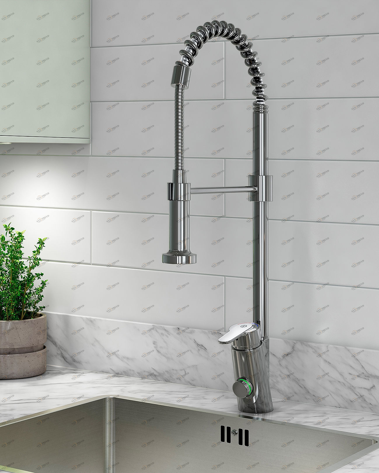 Смеситель для кухни Nordic Plus — спиральный излив Gustavsberg GB41203788 