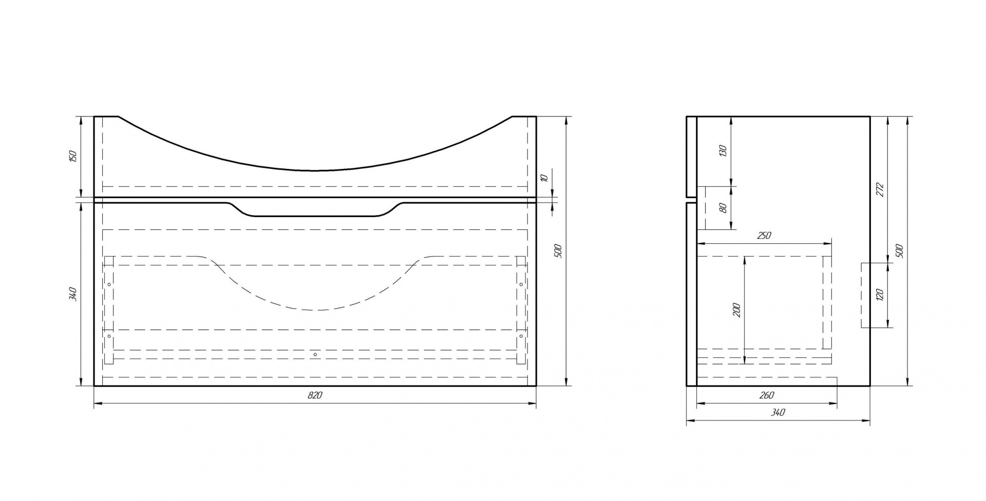 Тумба Laguna 85 DREJA 990103 - Вид №1