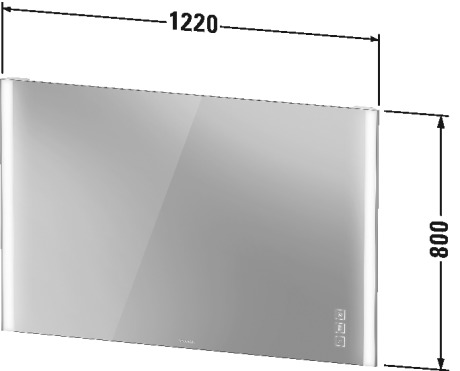 XV70440B1B1 Серии/XViu Зеркало с подсветкой Champagne Matt Duravit - Вид №1