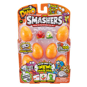 7438 Smashers Дино-сюрприз в яйце, 8 шт Zuru Smashers