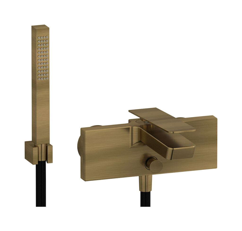 Встроенный смеситель для душа в комплекте с душевым гарнитуром. WE ARE IB k3250mb Modern Bronze K3