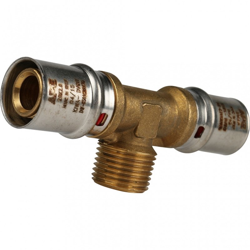 Тройник переходной STOUT НР 20х1/2"х20 под пресс SFP0008201220 - Вид №2