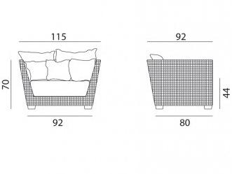 Gervasoni Кресло с подлокотниками Gervasoni outdoor sun-id-1458977 - Вид №7