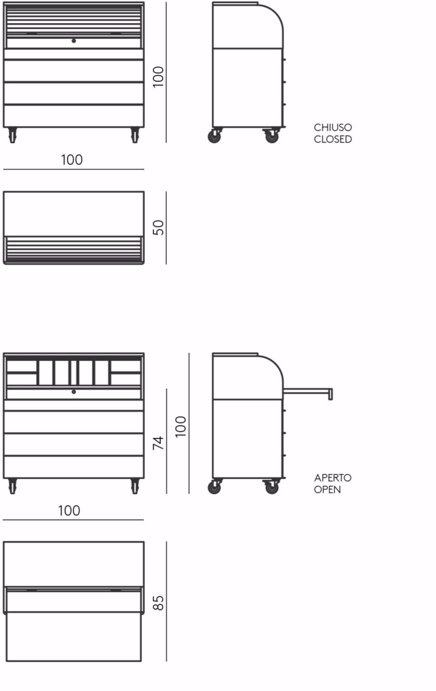 DE PADOVA Secrétaire с четырьмя ящиками sun-id-1440393 - Вид №5