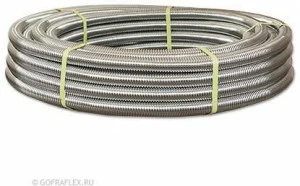 Гофрированная труба из нержавеющей стали 15МЭл Flexible hose Россия