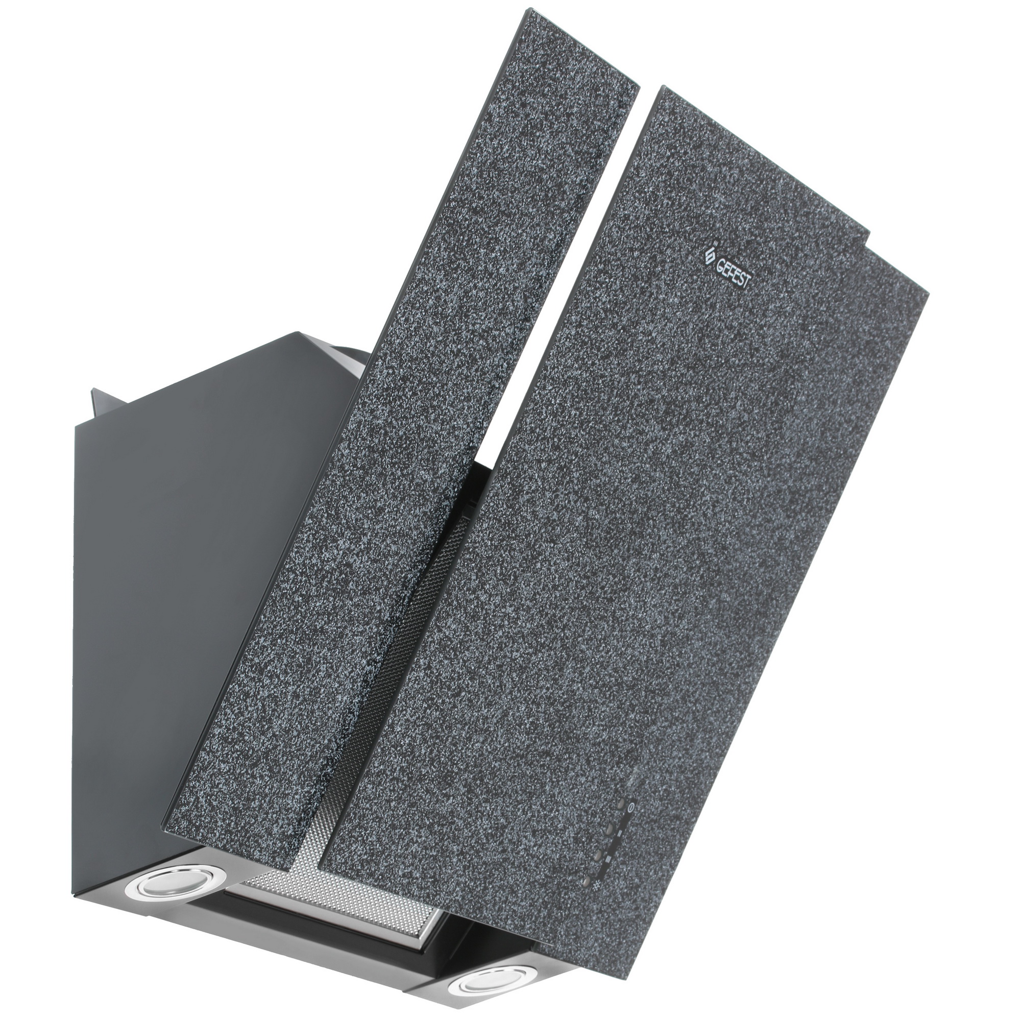 1349144 Вытяжка наклонная Gefest ВО 3603 К43 черный/серый STDN-0097172