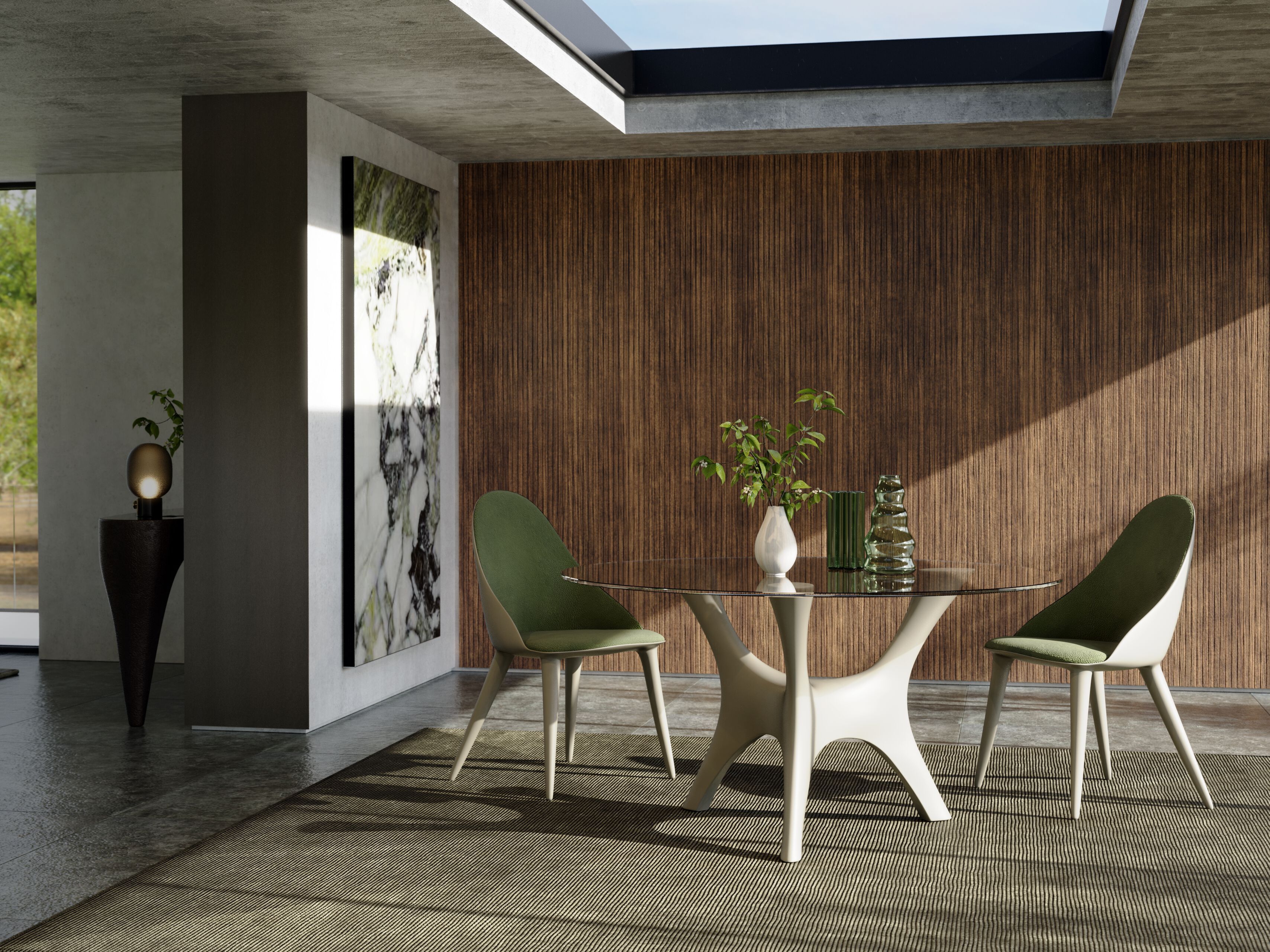 Бархатный мягкий стул GANSK MÓNACO ARCH-00016694 - Вид №3