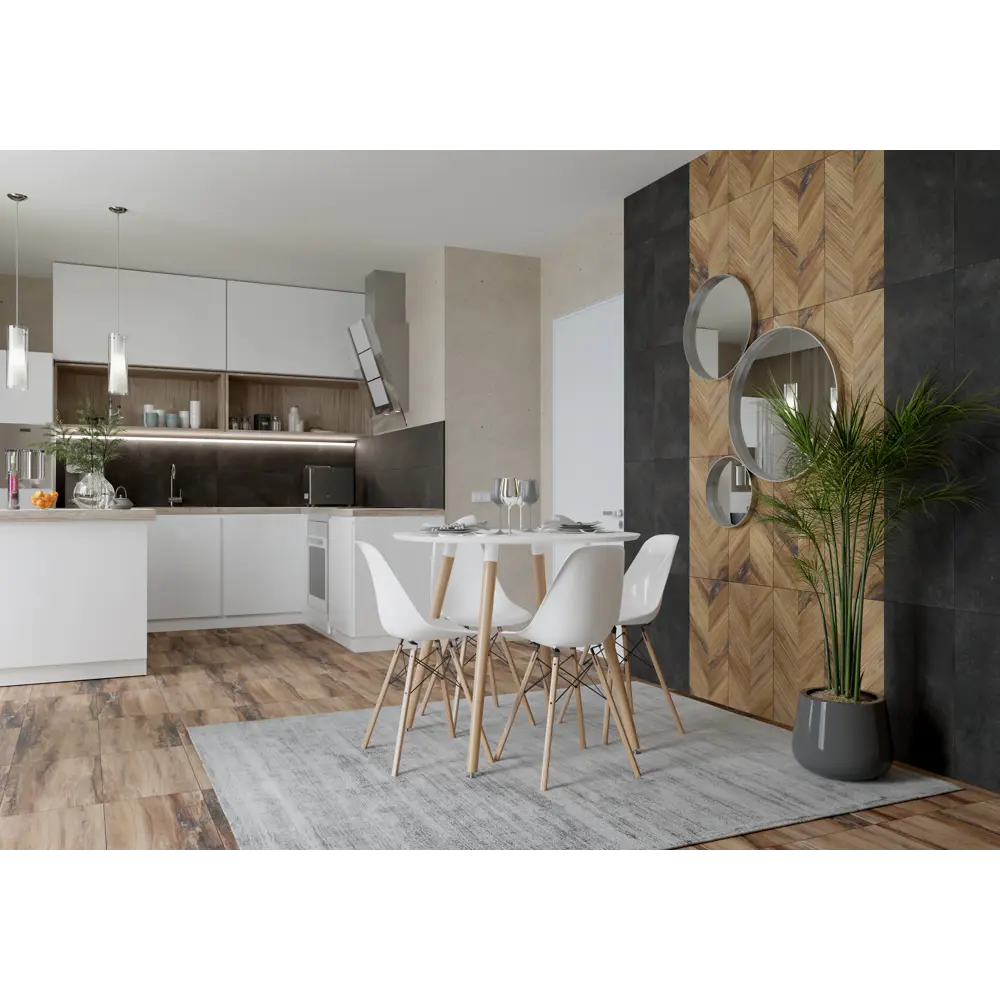 Керамин Студио: настенная плитка под дерево 60×30 см для интерьера 88923926 STLM-0947473 - Вид №6