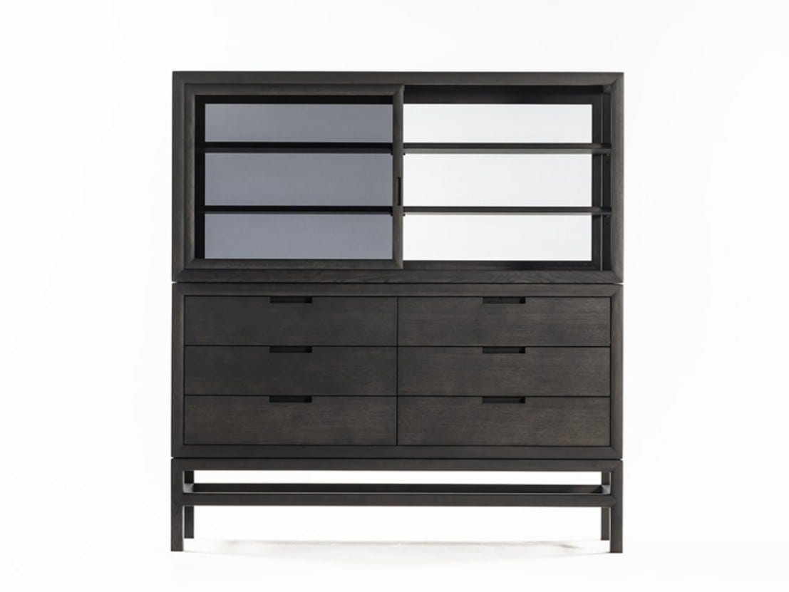 Деревянный и стеклянный шкаф с ящиками DE PADOVA Silent ARCH-00061257 - Вид №8