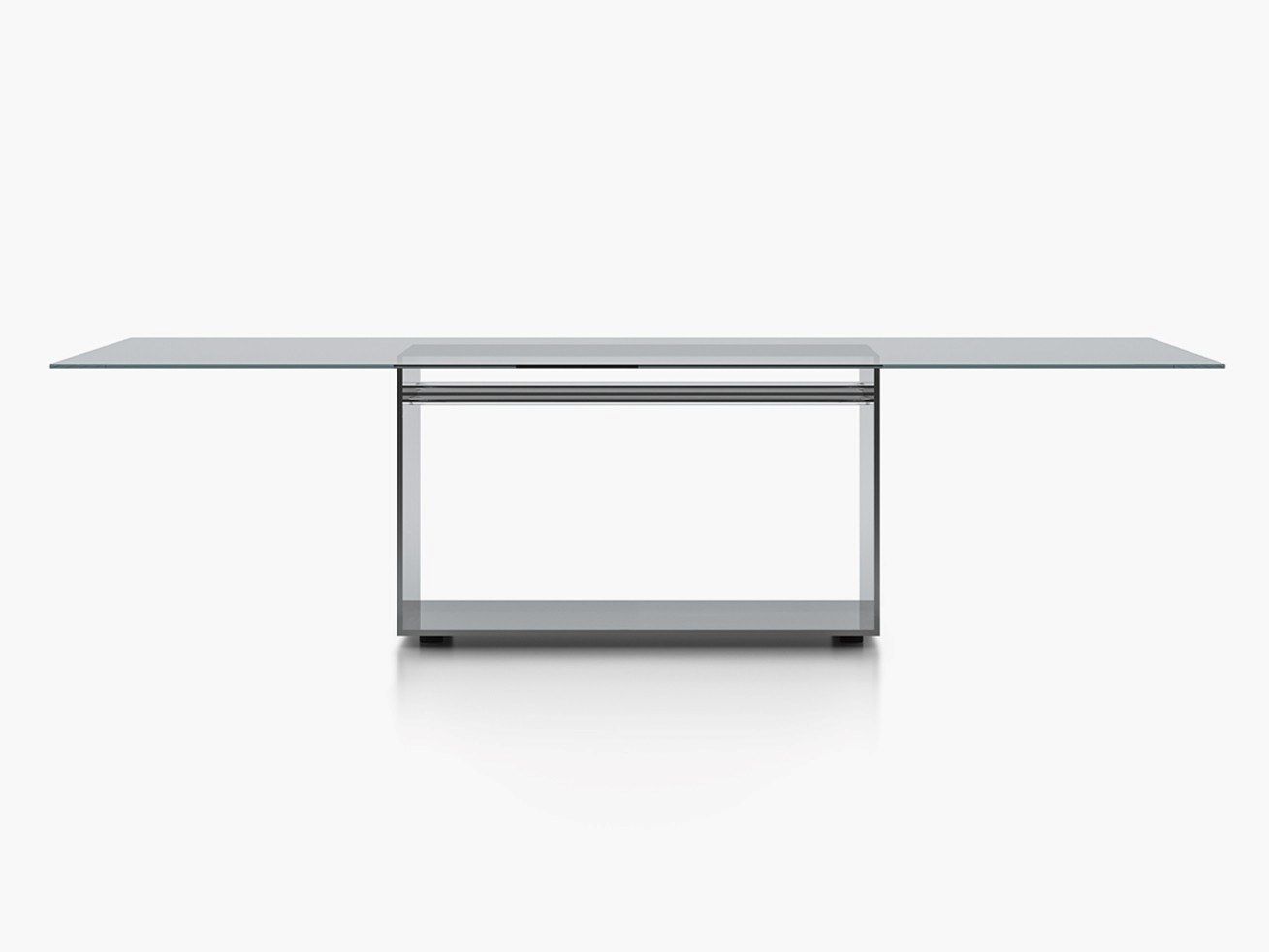 Прямоугольный стол из нержавеющей стали и стекла ACERBIS GLIMM ARCH-00072272