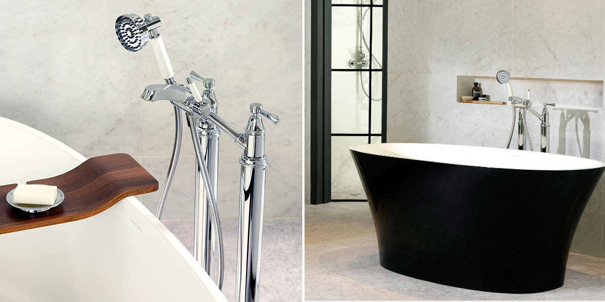 Смеситель напольный для ванны Florin 26 FLO-26-PC Victoria + Albert FLO26PC - Вид №1