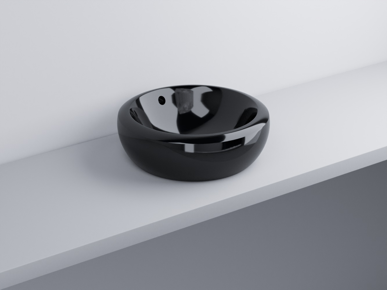 FLLA45-N Раковина накладная прямоугольная 45 cielo Fluid Ceramica Cielo