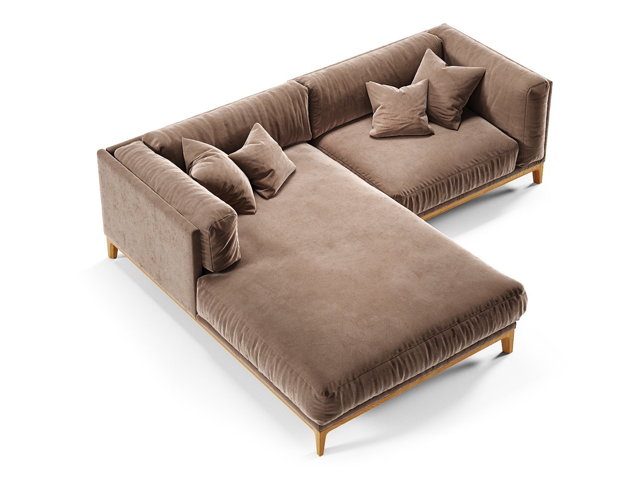 Диван Case угловой бежевый THE IDEA ДИЗАЙНЕРСКИЕ 210530 Бежевый  - Вид №2