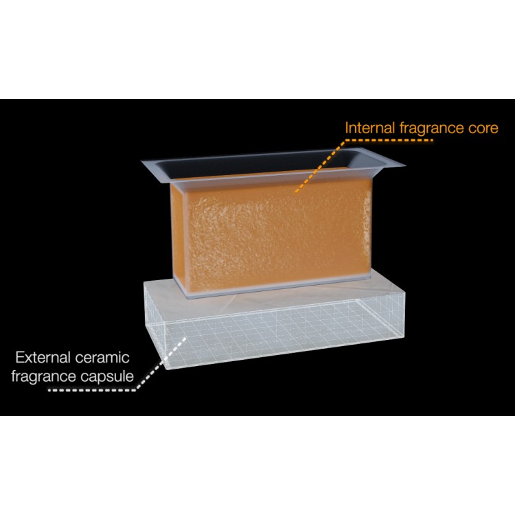 V-SOLIDP SWEET P VECTAIR SYSTEMS Профессиональный картридж ароматизатор воздуха V-Air Solid Plus Глициния со сладким горохом Черный (упаковка)  - Вид №2