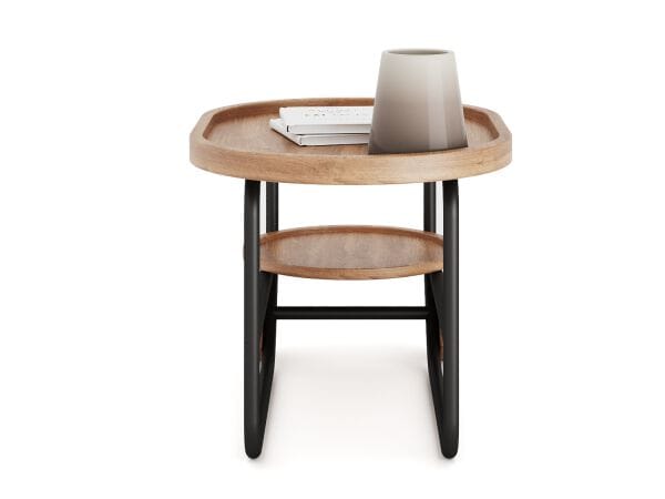 Металлический журнальный столик contract с ясенем и колесами Shishka Project One ARCH-00024403 - Вид №9