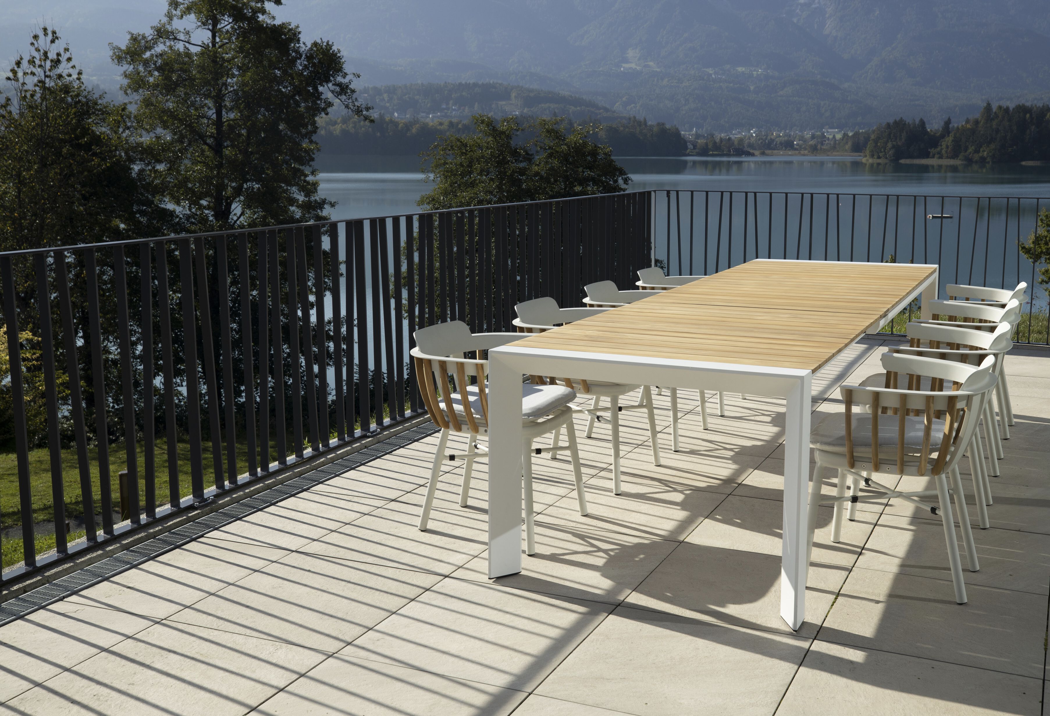 Стул для сада с подлокотниками из алюминия и тика DRIGANI Dream ARCH-00108367 - Вид №4