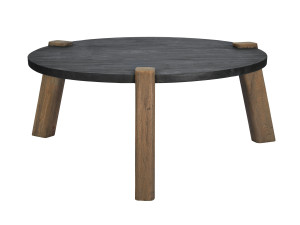 Круглый стол из тикового дерева