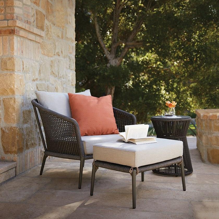 JANUS et Cie Круглый сервисный стол из морского троса и алюминия Knot sun-id-1355724 - Вид №3