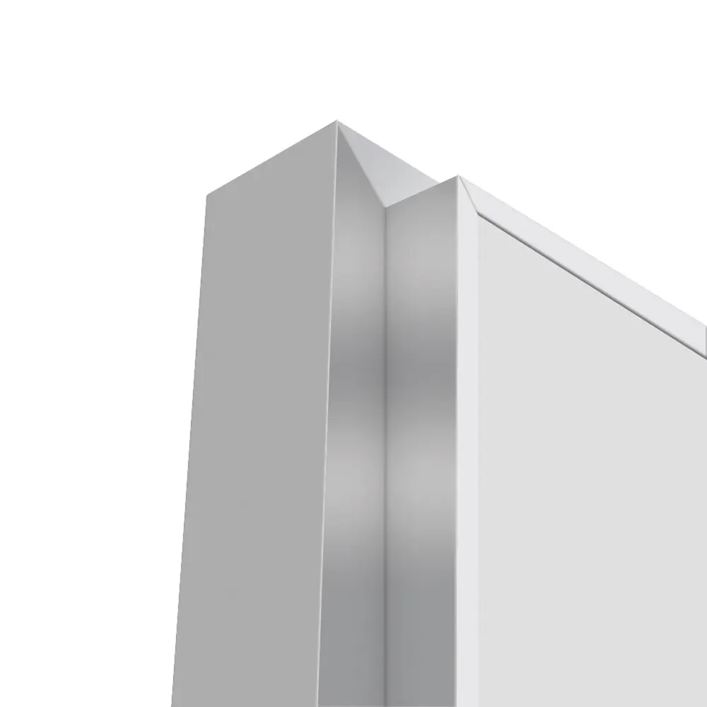 Дверь межкомнатная глухая Invisible 90x220 см цвет белый с замком обратное открытие алюминиевая кромка 89433708 STLM-2176251 VELLDORIS  - Вид №6
