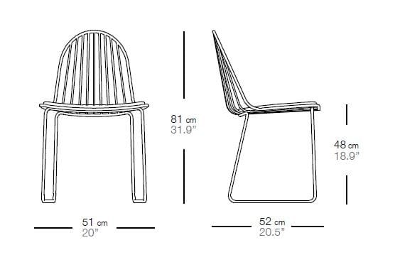 Алюминиевый стул с мягким сиденьем Bivaq Illa ARCH-00127129 - Вид №8