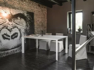 Dall'Agnese Раздвижной стол из лакированного стекла