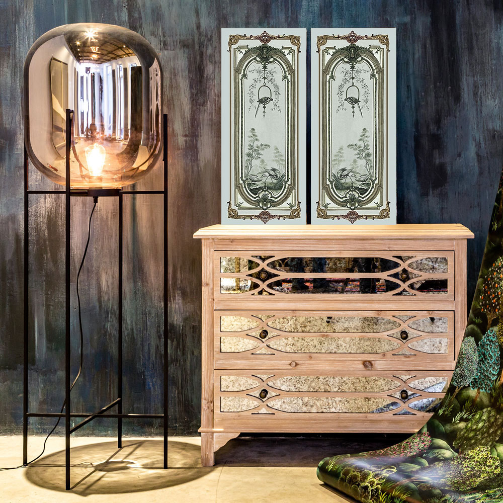 6111227 Картина «Шинуазри, часть 1» (холст, галерейная натяжка) Object Desire  - Вид №2